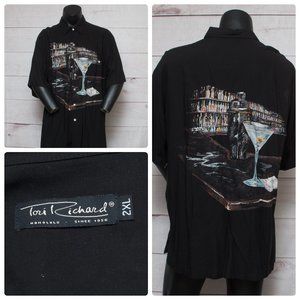 COPY - Tori Ricards Black XXL Martini Glass Shirt Men's
